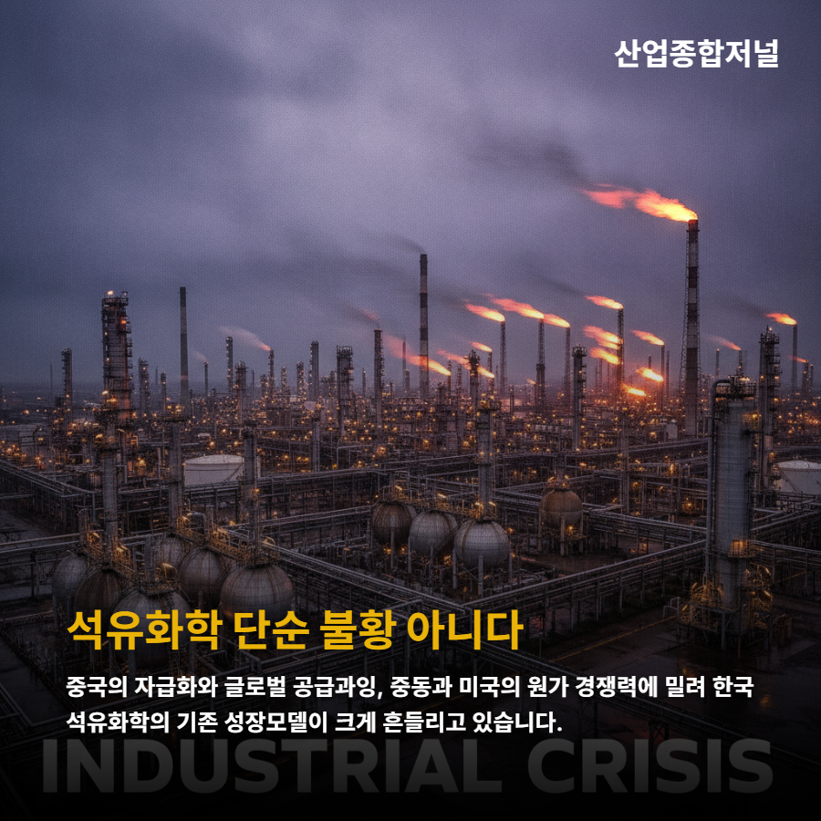 [카드뉴스] 석유화학, 줄이는 게 끝이 아니다…무엇을 남길 것인가 - 산업종합저널 에너지