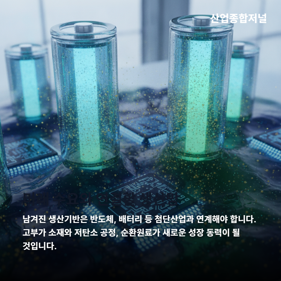 [카드뉴스] 석유화학, 줄이는 게 끝이 아니다…무엇을 남길 것인가 - 산업종합저널 에너지