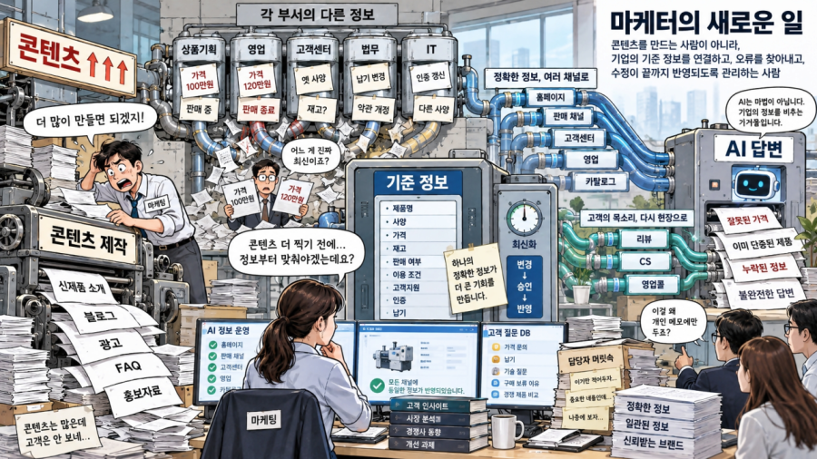 [AI 검색 시대 마케팅 재편 ②] 마케터, 콘텐츠 제작자 넘어 ‘AI 정보 운영자’로 - 산업종합저널 FA