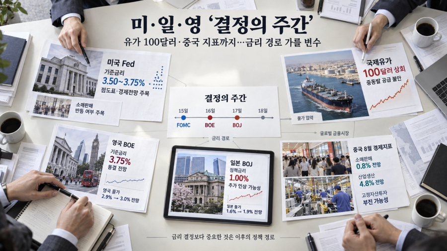 [국제동향] 미·일·영 중앙은행 ‘결정의 주간’…유가 100달러·중국 지표 변수 - 산업종합저널 에너지