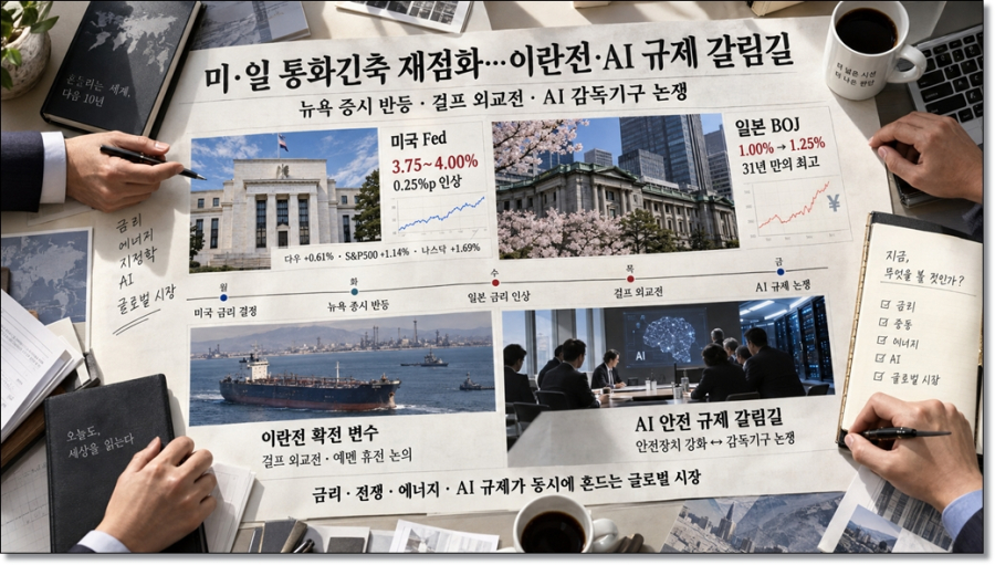 [국제동향] 미·일 통화긴축 재점화…이란전·AI 규제 갈림길 - 산업종합저널 FA