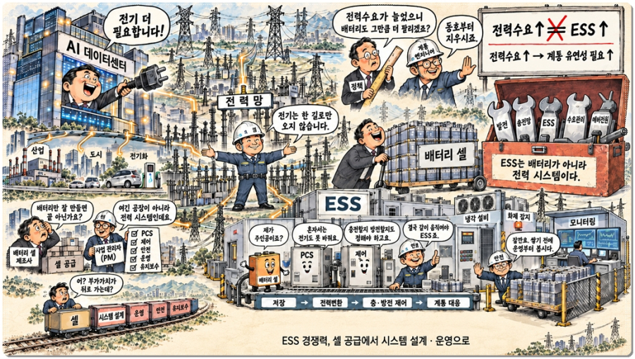[ESS로 옮겨간 배터리 전쟁④] 563MW 시험대…K-ESS 승부처는 ‘통합 운영’ - 산업종합저널 에너지