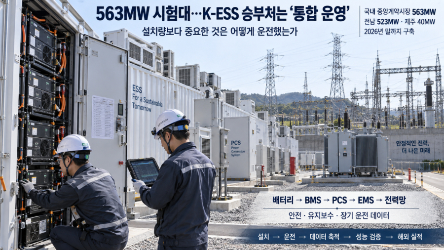 [ESS로 옮겨간 배터리 전쟁④] 563MW 시험대…K-ESS 승부처는 ‘통합 운영’ - 산업종합저널 에너지