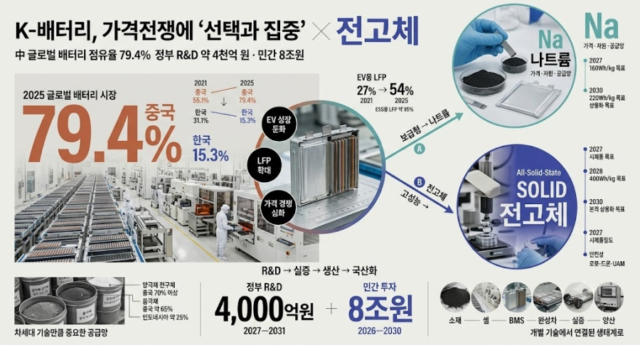 [뉴스그래픽] K-배터리, 가격전쟁에 ‘선택과 집중’…나트륨·전고체 승부 - 산업종합저널 전기