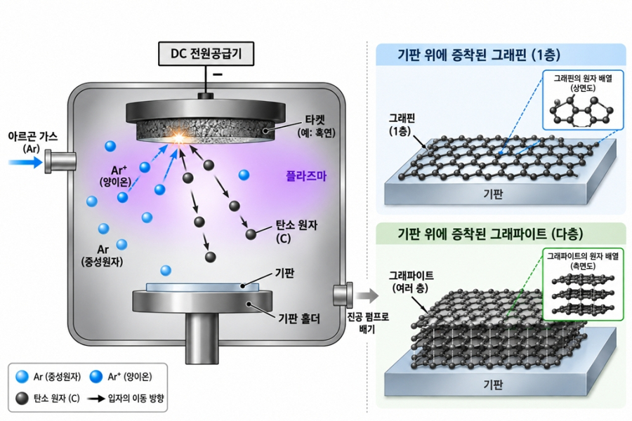 스퍼터링으로 그래핀 만든다…KERI, 상온 직접 성장 공정 개발 - 산업종합저널 전기