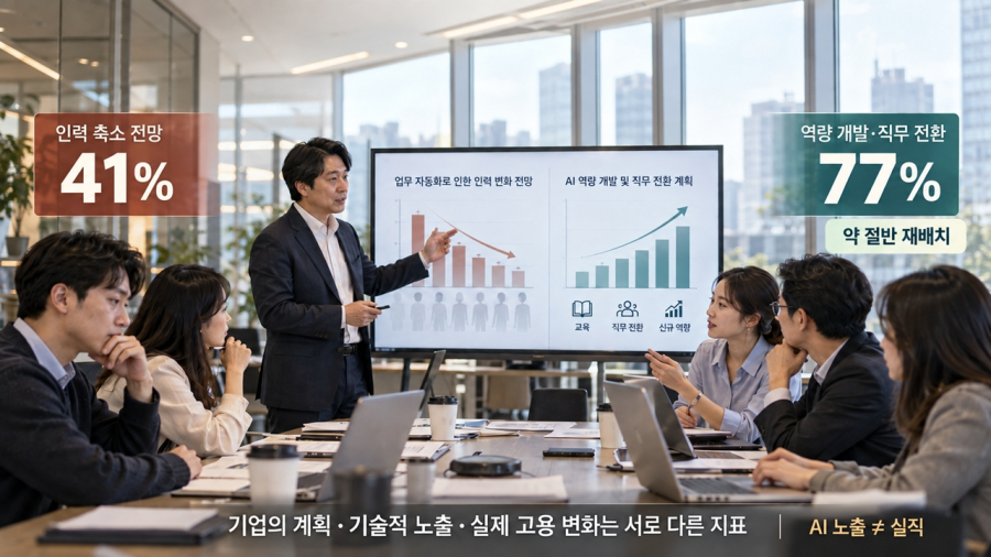[이슈] AI 시대의 고용, 감원 전망과 업무 재편 사이 - 산업종합저널 FA