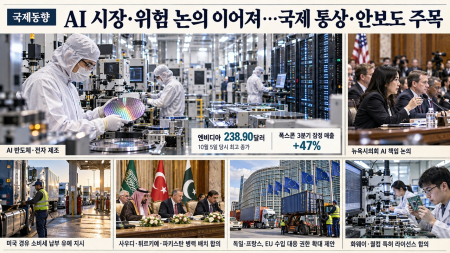 [국제동향] AI 시장·위험 논의 이어져…중동 방위협력·무역 대응도 주목 - 산업종합저널 FA