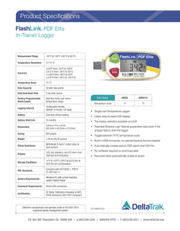 FlashLink® PDF Elite In-Transit Logger (Disposable Temperature Date Log) 제품 이미지 2