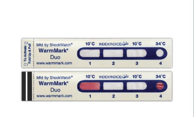 WarmMark® Duo Time-Temperature Indicator