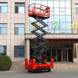 궤도식 수직 시저형 고소작업대, 고소작업차, 작업대높이 12M,  고소리프트 CFPT1215LDS 제품 이미지 3