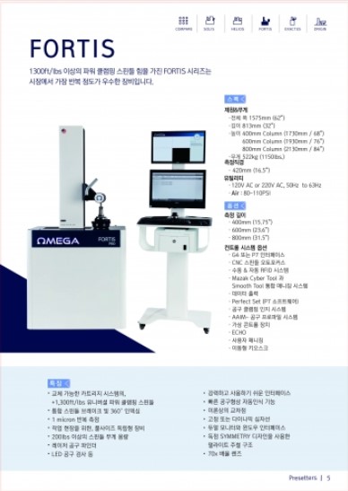 파워클램핑 프리셋터 FORTIS