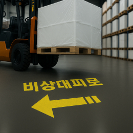 [송현엘앤씨] 셀프 주차라인 라인마킹, 스텐실 제작 비상대피로 좌측  (국산/AS가능) 제품 이미지 2
