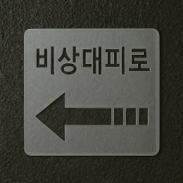 [송현엘앤씨] 셀프 주차라인 라인마킹, 스텐실 제작 비상대피로 좌측  (국산/AS가능) 제품 이미지 3