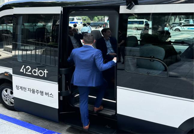 청계전 자율주행버스, 광장시장까지 노선 연장… 청와대는 일시중단