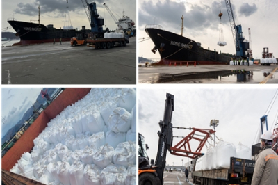 요소(베트남산) 5천500t 요소수 제조 공장 입고