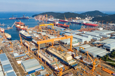 한화오션, 옥포조선소 생산 중단