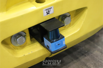 [국제물류산업대전] 산업현장 안전 강화, '라이다' 부착 지게차 눈길