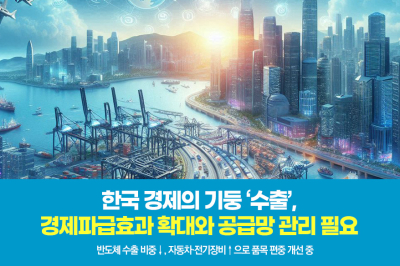 [그래픽뉴스] 한국 경제 기둥 ‘수출’, 파급효과 확대·공급망 관리 필요