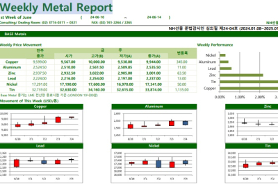[7월5일] Copper 가격 상승 전망, 전기차·태양광 패널 수요 증가 예상(LME Weekly Report)