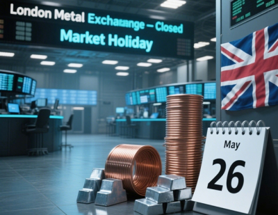 [5월 26일] LME, 스프링 뱅크 홀리데이 맞아 휴장…비철금속 거래 일시 중단