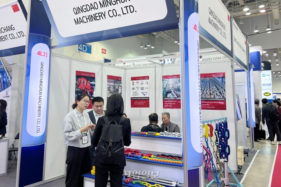 칭다오서 4일 내 납품… 中 YDST, 25톤 고강도 체인 앞세워 '韓 시장 첫선'