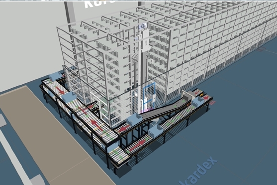 카덱스 Mlog, 獨 피셔 일렉트로닉에 소형 부품 셔틀 창고 구축