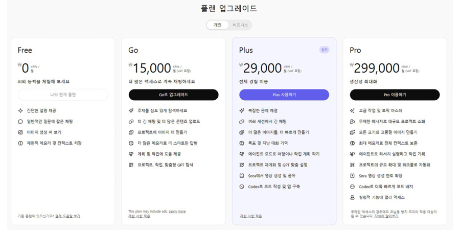 ChatGPT, 1만5천원 요금제 출시…무료·저가 요금제 광고 도입 추진