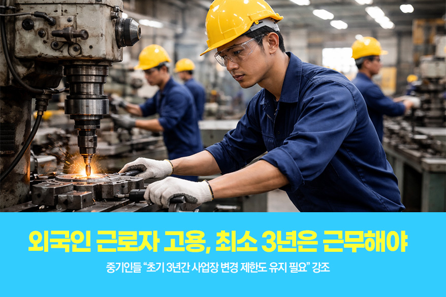[그래픽뉴스] 외국인 근로자 고용, 최소 3년은 근무해야