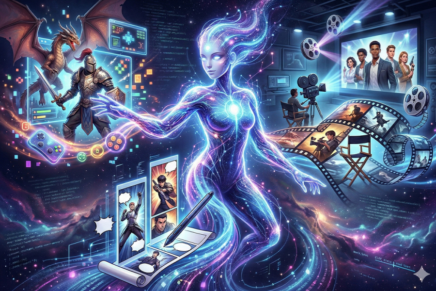 [산업을 바꾸는 AI③] 게임·영화·웹툰…콘텐츠 전 분야 파고들다