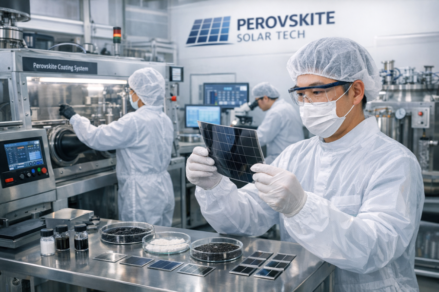 페로브스카이트, 관련 국내 기업의 새로운 활로로 자리매김