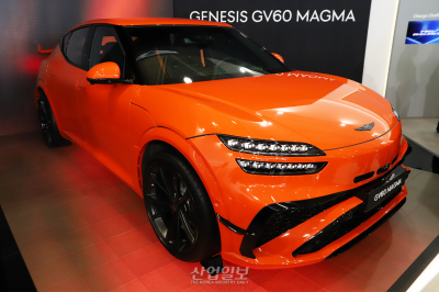 [포토뉴스] 제네시스 GV60 마그마, ‘인터배터리 2026’에 등장