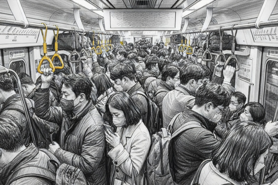[AI의 선택] 출퇴근 ‘지옥철’ 혼잡, 원인은 노인이 아니라 사회구조