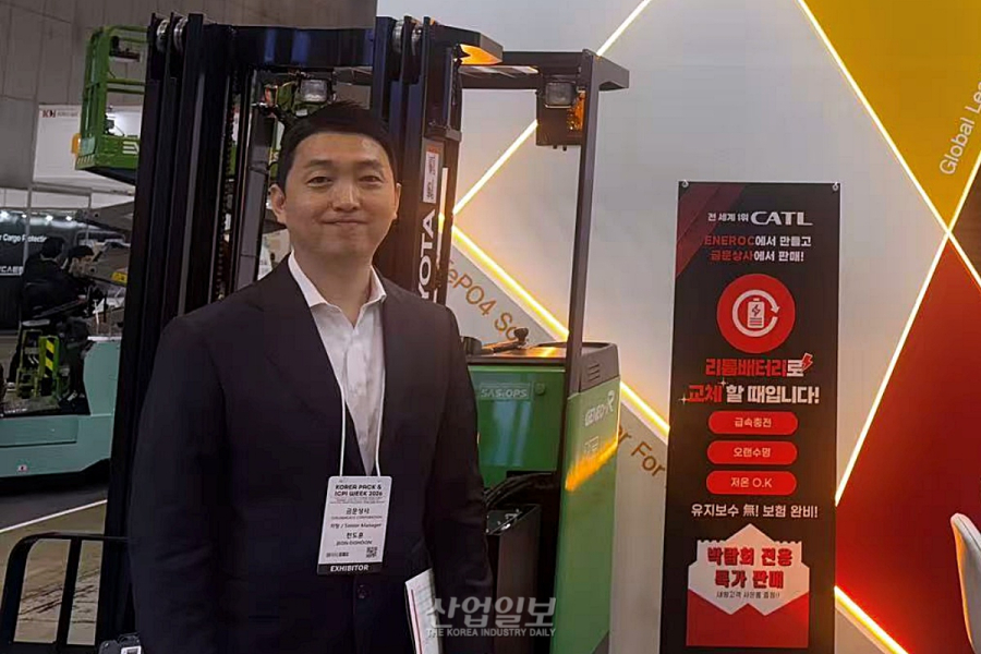 [KOREA PACK & ICPI WEEK 2026] ENEROC, 건설·물류 장비용 리튬 이온 배터리 솔루션 공개… 산업 동력원 전환 제시