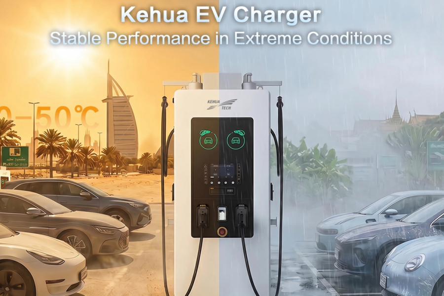50℃ 두바이·고습 방콕서 운전 중인 커화 EV 충전기… 극한 기후 대응 설계 공개