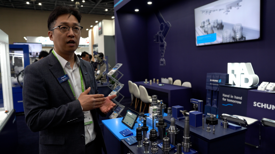 [SIMTOS 2026] 슝크인텍코리아 툴홀딩·자동화 융합 솔루션... 무인 가공 공정 안정화 주력