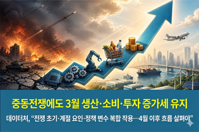 [그래픽뉴스] 중동전쟁에도 3월 생산·소비·투자 증가세 유지