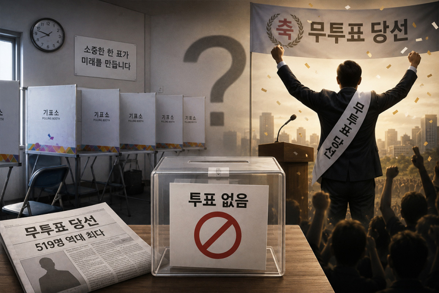[AI의 선택] “무투표 당선, 단독 출마라도 유권자 판단은 필요하다”