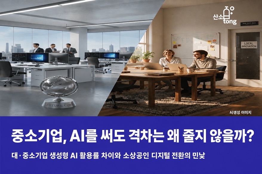 [카드뉴스]중소기업, AI를 써도 격차는 왜 줄지 않을까?