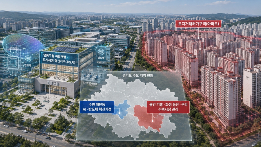 경기도, 반도체 특수 속 산업·주거 공간 동시 조정