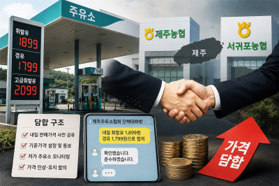 공정위, 제주 ‘경질유 담합’ 적발…지역 농협까지 가담해