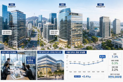 서울 오피스 공실률 6.5%로 상승…공급 늘어도 프라임 임대료는 올랐다