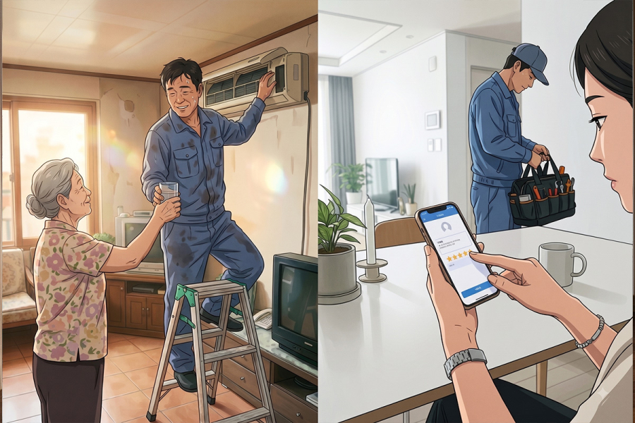 [AI의 선택] 우리는 언제부터 땀 흘리는 노동자에게 음료 대신 별점을 건네게 됐을까