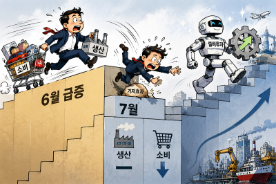 7월 산업 생산 보합 유지, 소비 2.4% 감소…설비투자는 증가세 이어가