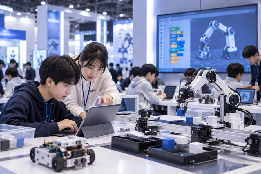 코딩 넘어 AI·로봇공학으로…2026 로보월드, 교육용 로봇 체험존 운영